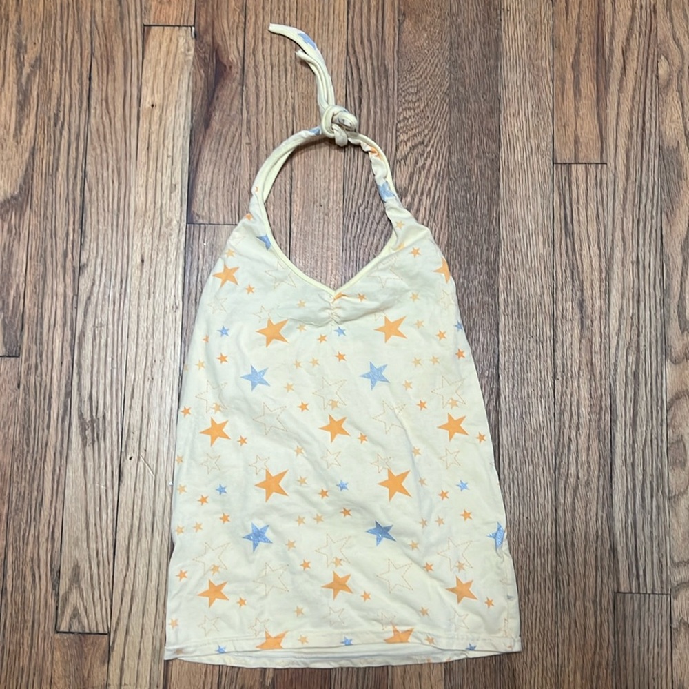 Yellow Star Halter Top